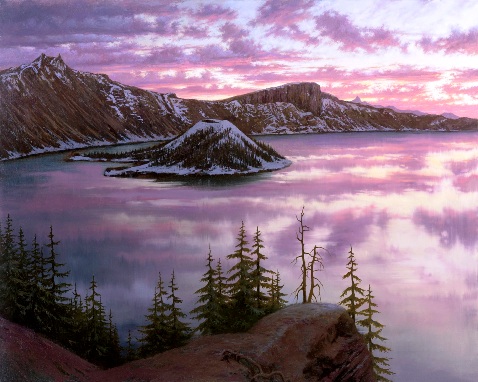 Sunset at Crater Lake, by Alexei Butirskiy