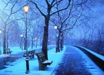 Winter at Riverside, by Alexei Butirskiy