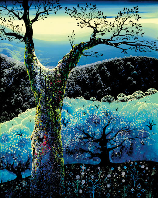 Orchard in Bloom, by Eyvind Earle