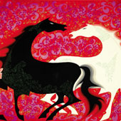 Two Wild Horses, by Eyvind Earle