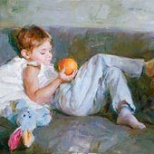 Boy With An Orange, by Michael & Inessa Garmash