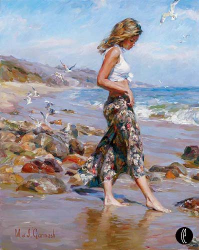 Toes in the Sand, by Michael & Inessa Garmash