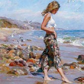 Toes In The Sand, by Michael & Inessa Garmash