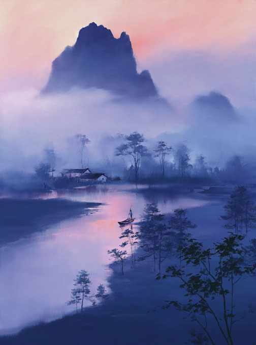 Li River Morning, by H Leung