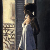 Balcony at Buenos Aires X, by Fabian Perez