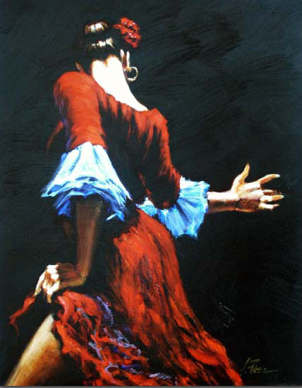 Flamenco Dancer III, by Fabian Perez