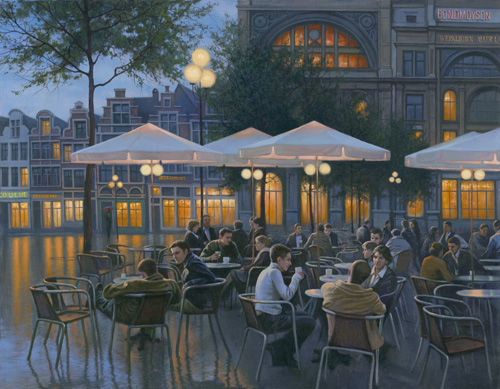 Evening Cafe, by Alexei Butirskiy