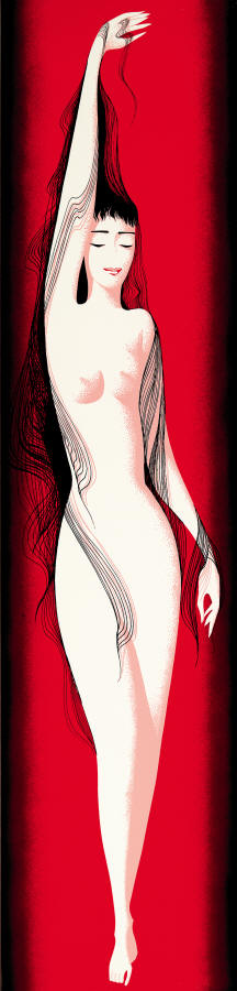 Black Silken Hair, by Eyvind Earle