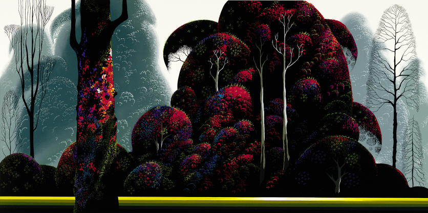 Crimson Eucalyptus, by Eyvind Earle