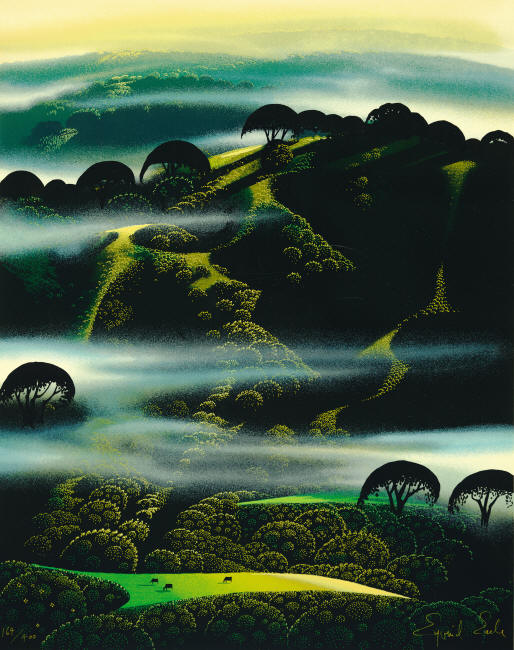 Fog Draped Hills, by Eyvind Earle