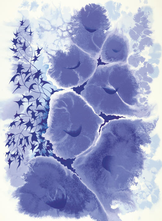 Mauve Floral, by Eyvind Earle