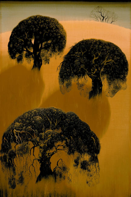 Three Oaks, by Eyvind Earle