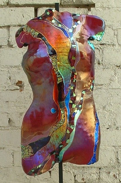 Female Torso Red, by Karen Ehart