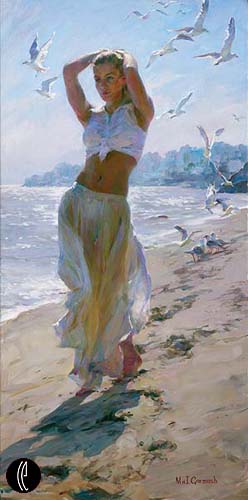 A Walk on the Beach, by Michael & Inessa Garmash