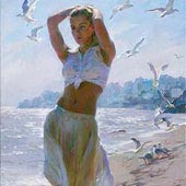 A Walk on the Beach, by Michael & Inessa Garmash