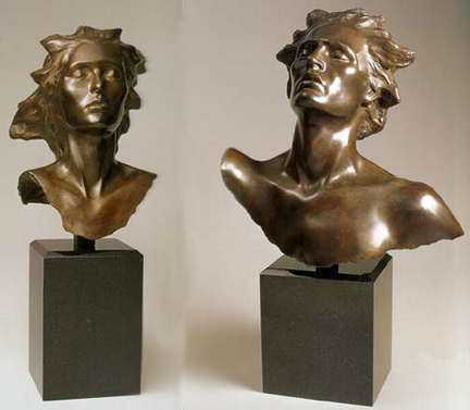 Celebration Heads - Head of Female & Head of Male, by Fredrick Hart