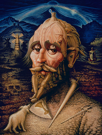 Friendship of Don Quixote, by Octavio Ocampo