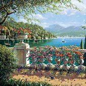 Terrace in Bellagio, by Bob Pejman