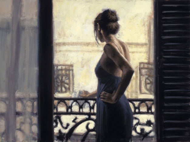 Balcony at Buenos Aires IX, by Fabian Perez