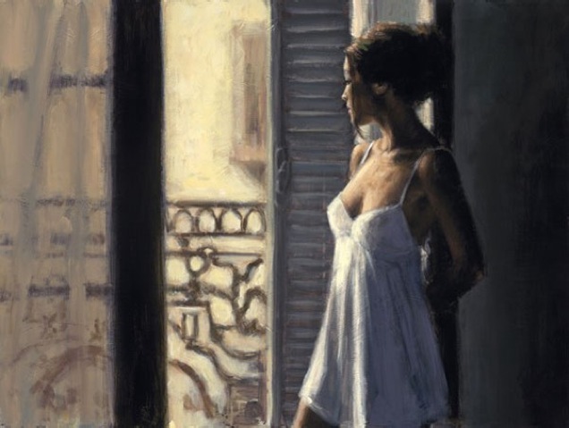 Balcony at Buenos Aires X, by Fabian Perez