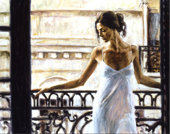 Balcony at Buenos Aires, by Fabian Perez