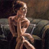 El Verde Sofa I, by Fabian Perez