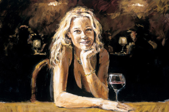 First Blonde, by Fabian Perez
