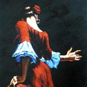 Flamenco Dancer III, by Fabian Perez