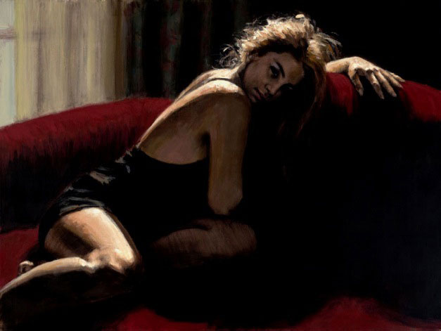 Rojo Sillon II, by Fabian Perez