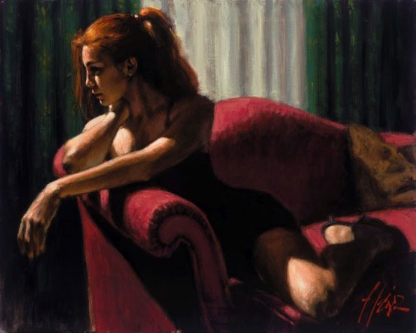 Rojo Sillon III, by Fabian Perez