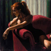 Rojo Sillon III, by Fabian Perez