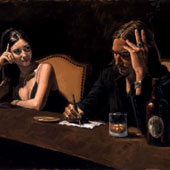 Self Portrait with Monica, by Fabian Perez