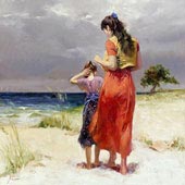 Beachwalk, by Pino Daeni