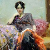 Her Favorite Book, by Pino Daeni