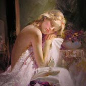 Tender Moments<BR>Original Oil, by Pino Daeni