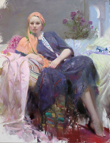 The Orange Scarf, by Pino Daeni