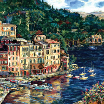 Daybreak at Portofino, by Karen Stene