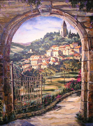 Golden Gate to Umbria, by Karen Stene